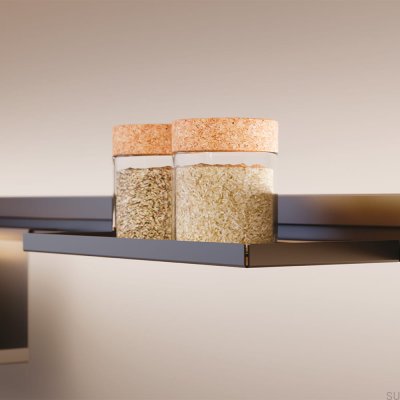 Półka kuchenna Systema 305 Aluminiowa Czarna Matowa