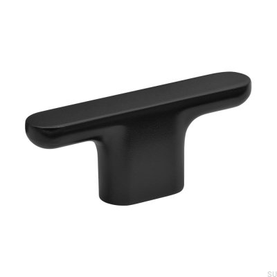 Gałka meblowa T-Bar Vibe Plain Metalowa Czarna Matowa