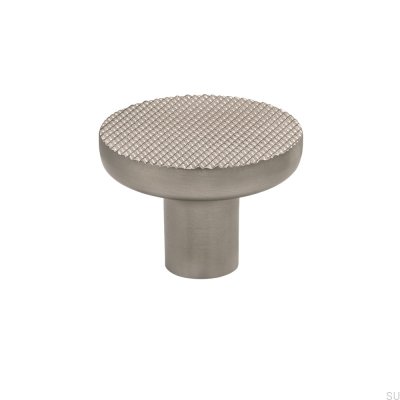 Gałka meblowa Vibe Grip 38 Metalowa Srebrna Szczotkowana