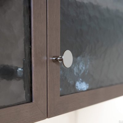 Gałka meblowa Jubilee 28 Mosiężna Srebrna Nikiel Polerowany