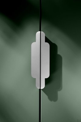 Uchwyt meblowy krawędziowy Tilda Silver Matt 160 Stalowy Srebrny Szczotkowany Matowy