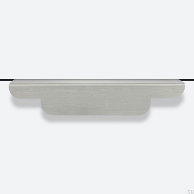 Uchwyt meblowy krawędziowy Tilda Silver Matt 160 Stalowy Srebrny Szczotkowany Matowy