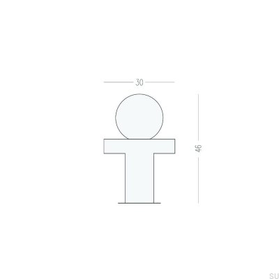 Gałka meblowa Pola Mosiężna z Mosiężną Szczotkowaną Podkładką