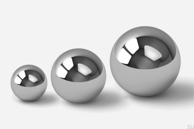 Gałka meblowa Odete L Mosiężna Srebrna Chromowana