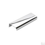 Zdjęcie produktowe uchwytu meblowego krawędziowego Lip 120 Srebrny Chrom Polerowany