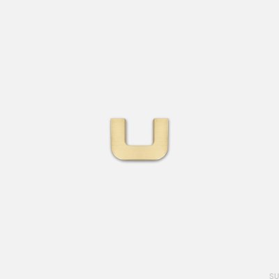  Uchwyt meblowy podłużny Isa XS 32 Mosiężny Szczotkowany Nielakierowany