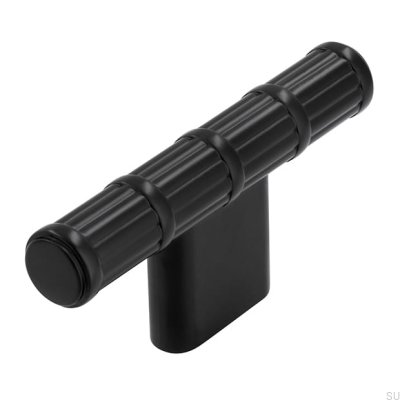 Gałka meblowa T-Bar 2607 69 Metalowa Czarna Matowa