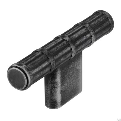 Gałka meblowa T-Bar 2607 69 Metalowa Srebrna Szczotkowana