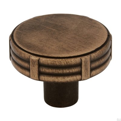 Gałka meblowa 2612 35 Metalowa Antyczna Złota