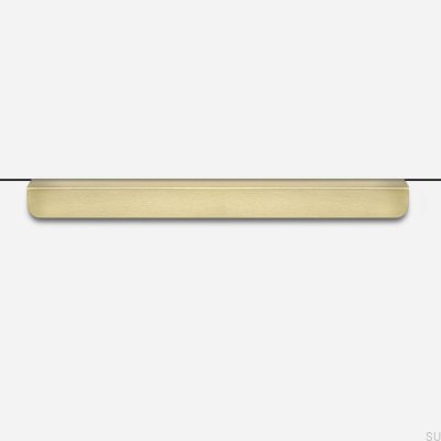 Uchwyt meblowy krawędziowy Edit 300 (L) Mosiężny Szczotkowany Nielakierowany