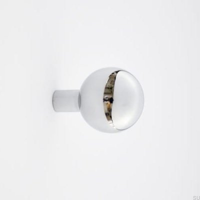 Wieszak ścienny Marbelo M Mosiężny Chromowany