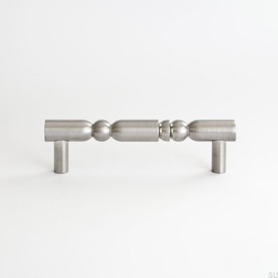 Uchwyt meblowy podłużny Marbelo 05 128 Mosiężny Srebrny Niklowany