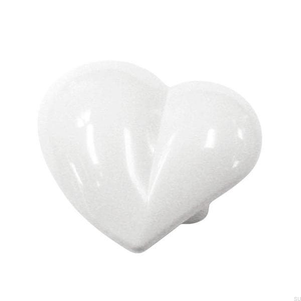 Zdjecie galki Heart bialej