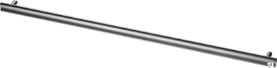 Uchwyt meblowy podłużny Bean 556 Czarny Chromowany Szczotkowany