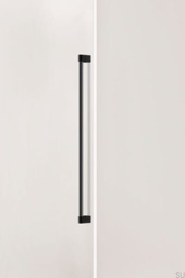 Uchwyt meblowy podłużny jednostronny Casey Big 736 Aluminiowy Czarny Mat