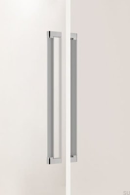 Uchwyt meblowy podłużny dwustronny Brooklyn Big 448 Aluminiowy Niklowany Polerowany