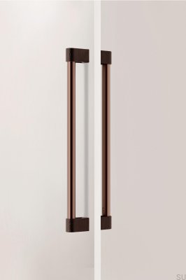 Uchwyt meblowy podłużny dwustronny Casey Big 416 Aluminiowy Brązowy Mat