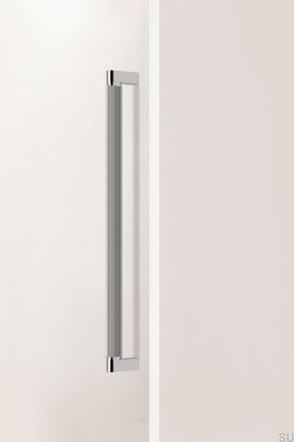 Uchwyt meblowy podłużny jednostronny Brooklyn Big 448 Aluminiowy Nikiel Polerowany