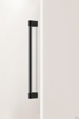 Uchwyt meblowy podłużny Casey Big 416 Aluminiowy Czarny Tytanowy Polerowany