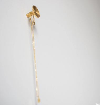 Wieszak Meblowy Sture 28 Mosiężny Szczotkowany Nielakierowany