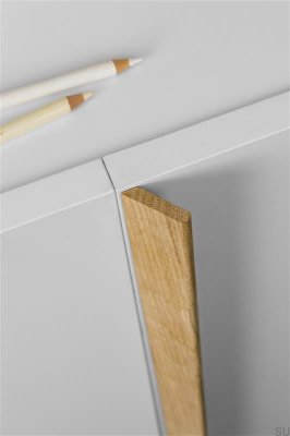 Uchwyt meblowy podłużny Cano 1024 Drewniany Dębowy