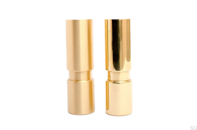 Cylinder 100 Noga do mebli Mosiężna Szczotkowana Nielakierowana