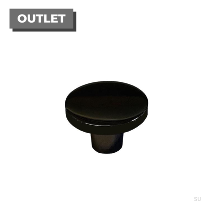 Gałka meblowa Nit 20 Metalowa czarna