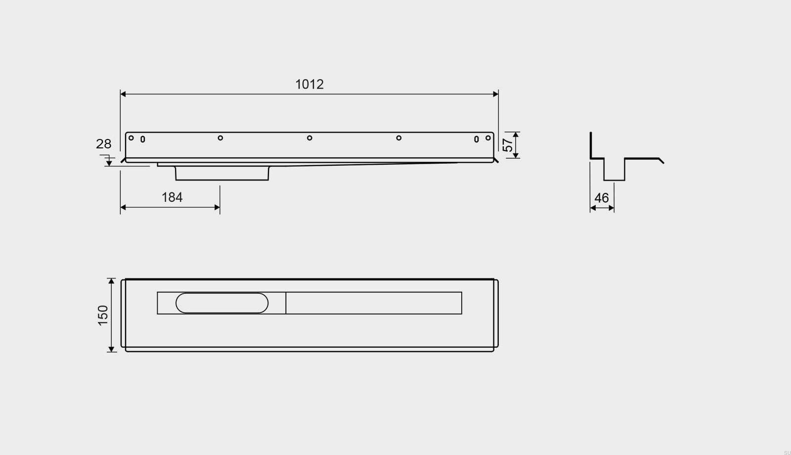 10040906--Odpływ-liniowy-1004-900-Kołnierz-tylny-Odpływ-Lewostronny-Przyścienny-Stalowy-Unidrain-Skandynawskie-Uchwyty_2