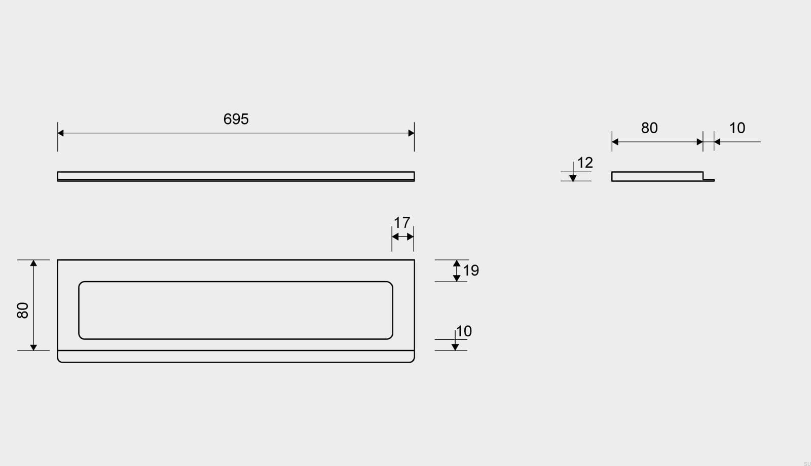 15000712--Ramka-odpływu-ClassicLine-695-12-Stalowa-Szczotkowana-Unidrain-Skandynawskie-Uchwyty_3