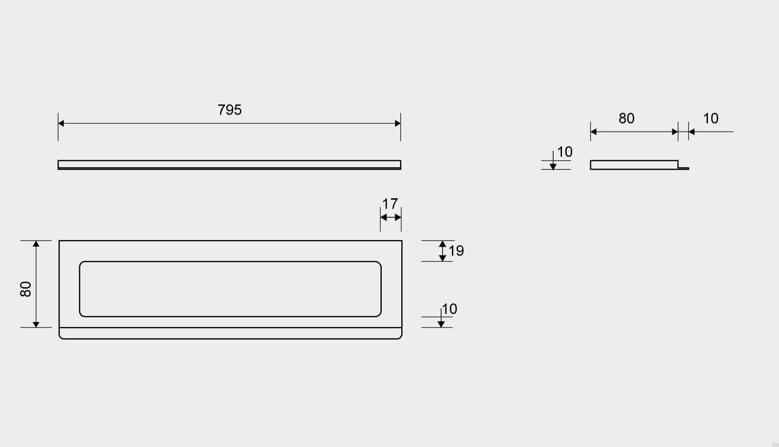 15000810--Ramka-odpływu-ClassicLine-795-10-Stalowa-Szczotkowana-Unidrain-Skandynawskie-Uchwyty_3