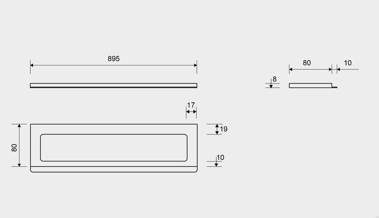 15000908--Ramka-odpływu-ClassicLine-895-8-Stalowa-Szczotkowana-Unidrain-Skandynawskie-Uchwyty_3