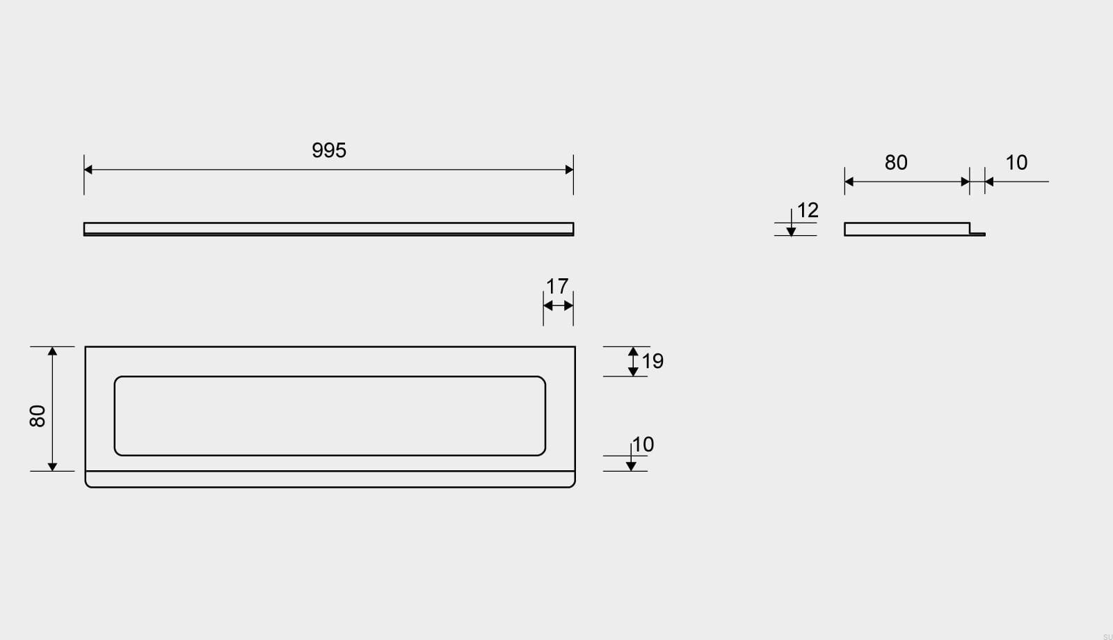 15001012--Ramka-odpływu-ClassicLine-995-12-Stalowa-Szczotkowana-Unidrain-Skandynawskie-Uchwyty_3