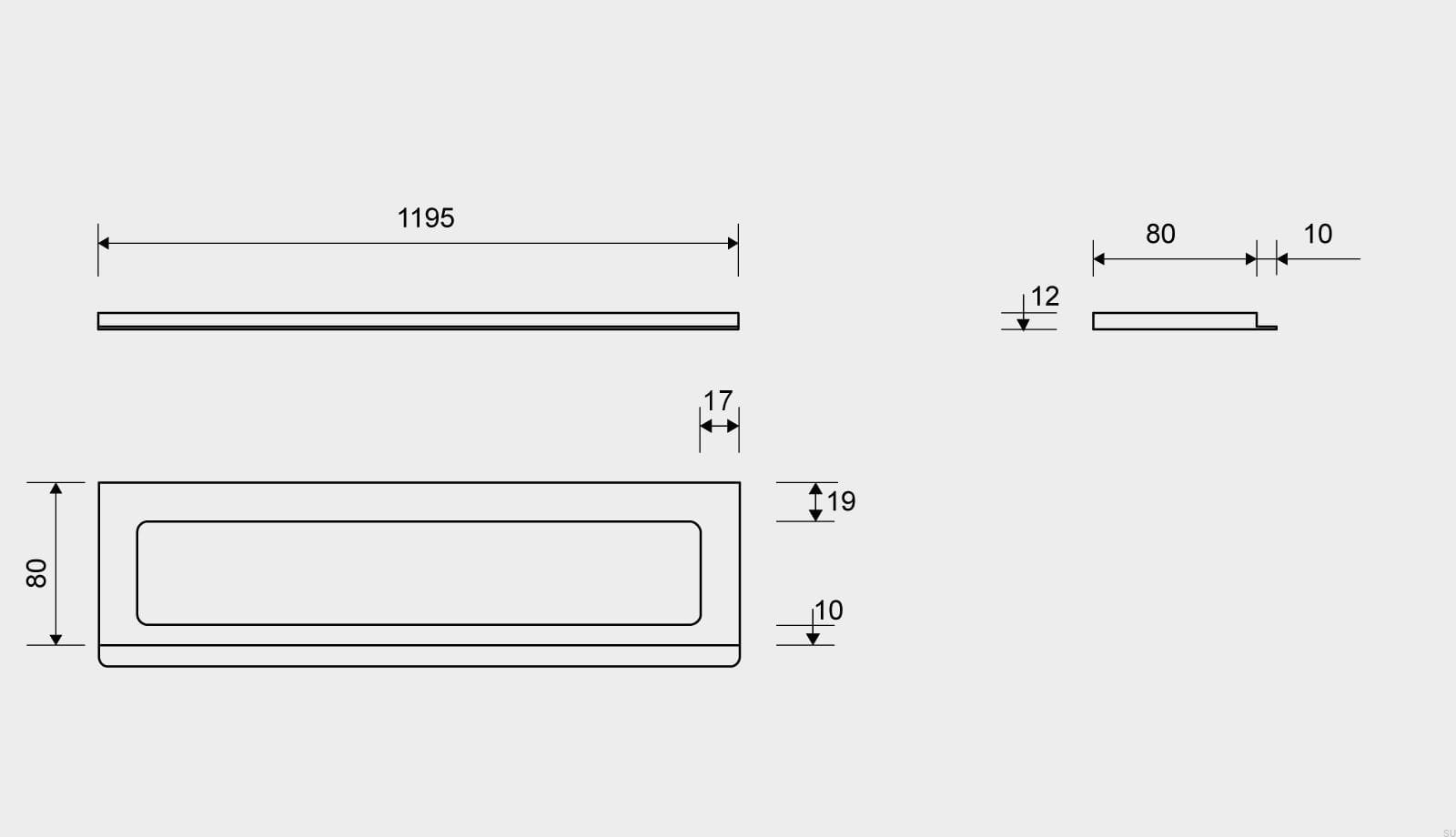 15001212--Ramka-odpływu-ClassicLine-1195-12-Stalowa-Szczotkowana-Unidrain-Skandynawskie-Uchwyty_3