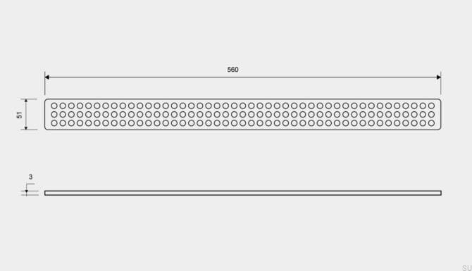 16010600--Ruszt-do-odpływu-ClassicLine-Classic-560-Stalowy-Szczotkowany-Unidrain-Skandynawskie-Uchwyty_2