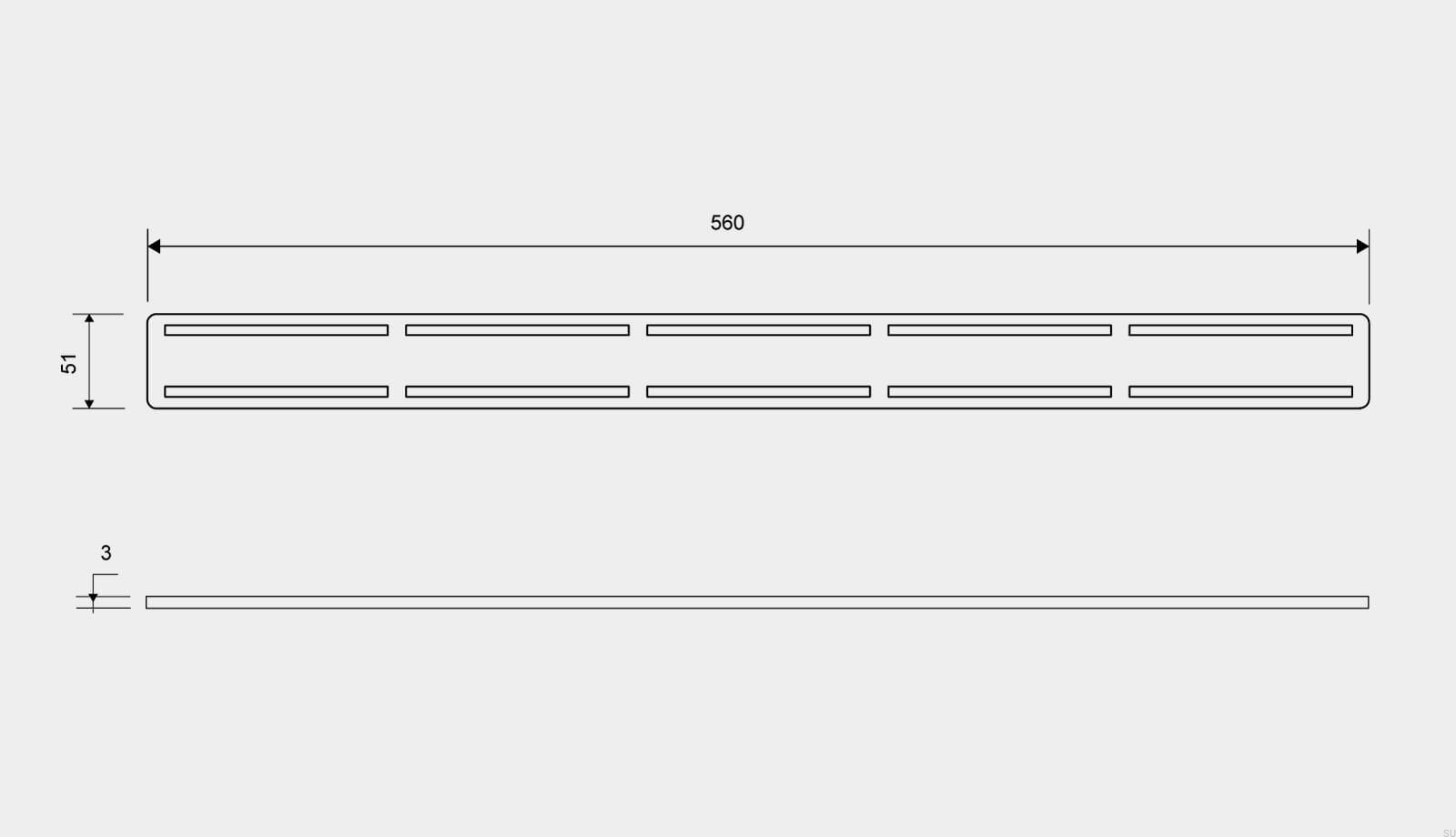 16060600--Ruszt-do-odpływu-ClassicLine-Anniversario-560-Stalowy-Szczotkowany-Unidrain-Skandynawskie-Uchwyty_2