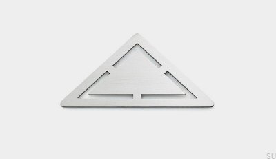 Ruszt do odpływu narożny ClassicLine Anniversario Stalowy Szczotkowany