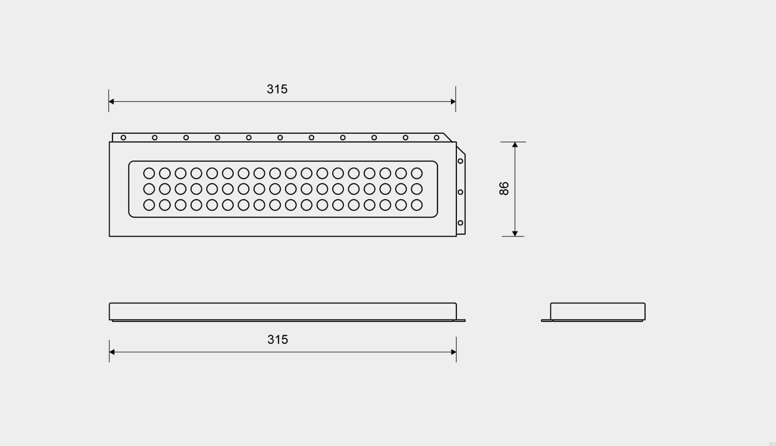 18500301--Półka-prysznicowa-narożna-ClassicLine-Classic-Stalowa-Szczotkowana-Unidrain-Skandynawskie-Uchwyty_2