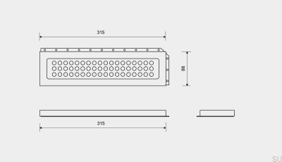 Półka prysznicowa ClassicLine Classic Stalowa Szczotkowana