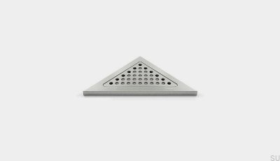 Półka prysznicowa narożna trójkątna ClassicLine Classic Stalowa Szczotkowana