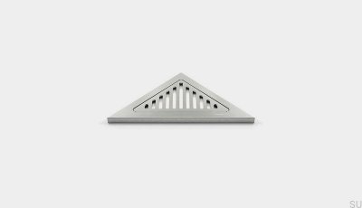 Półka prysznicowa narożna trójkątna ClassicLine Column Stalowa Szczotkowana