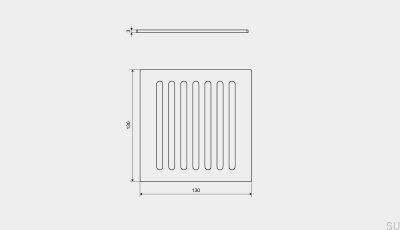 Ruszt ClassicLine Column 130 do odpływu kwadratowego