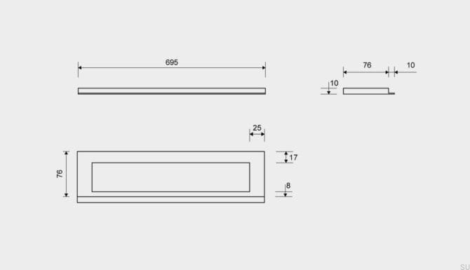 19100710--Ramka-odpływu-HighLine-695-10-Stalowa-Szczotkowana-Unidrain-Skandynawskie-Uchwyty_3