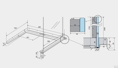 Odpływ liniowy ShowerLine 863 900 Prawy Stalowy
