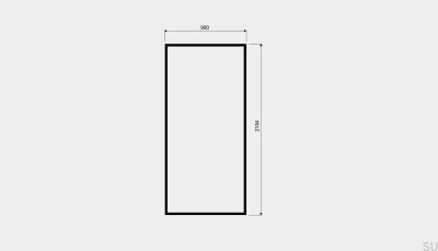 Szyba prysznicowa z czarną ramką GlassLine 900