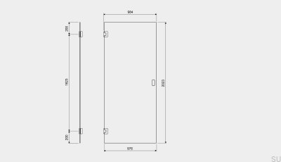 Drzwi prysznicowe GlassLine 1000