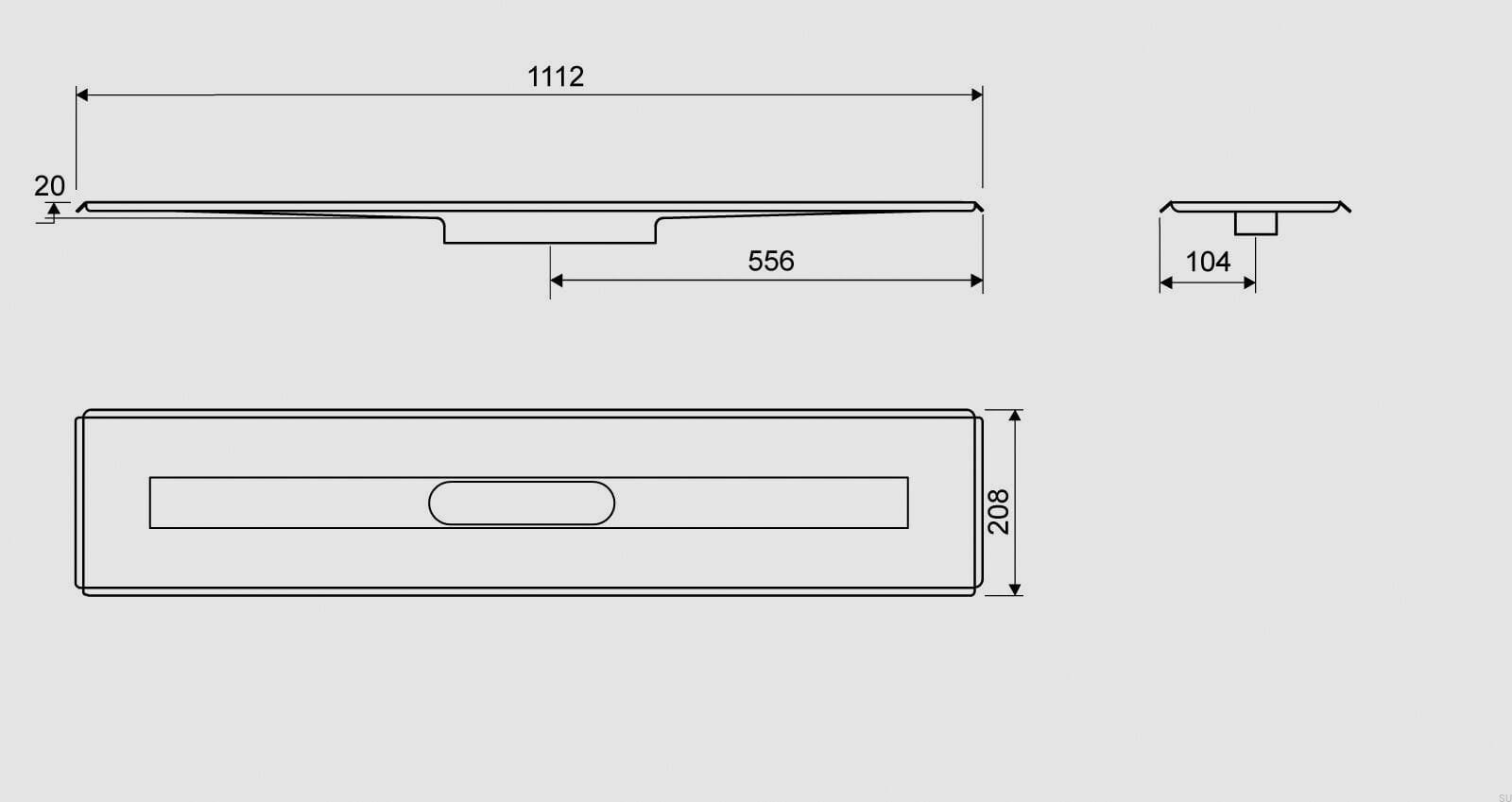 30041000--Odpływ-liniowy-3004-1000-Wolnostojący-Stalowy-Unidrain-Skandynawskie-Uchwyty_2