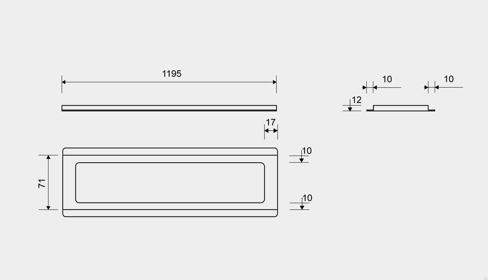35001212--Ramka-odpływu-wolnostojącego-ClassicLine-1200-12-Stalowa-Szczotkowana-Unidrain-Skandynawskie-Uchwyty_3