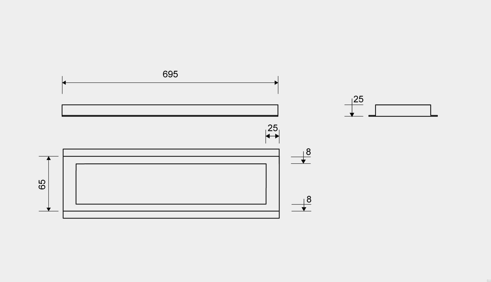 39100725--Ramka-odpływu-wolnostojącego-HighLine-700-25-Stalowa-Szczotkowana-Unidrain-Skandynawskie-Uchwyty_3