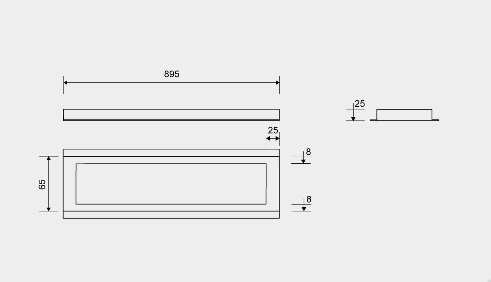 39100925--Ramka-odpływu-wolnostojącego-HighLine-900-25-Stalowa-Szczotkowana-Unidrain-Skandynawskie-Uchwyty_3