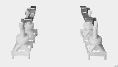 Nóżki montażowe do odpływu liniowego w podłogach winylowych